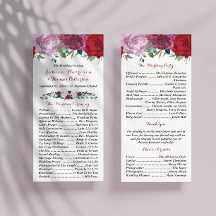 Programa A coleção floral romântica do casamento