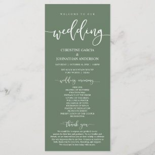 Programa A nossa cerimônia de casamento, Elegante Sage Gree