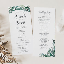 Programa Abundant Foliage Wedding Ceremony