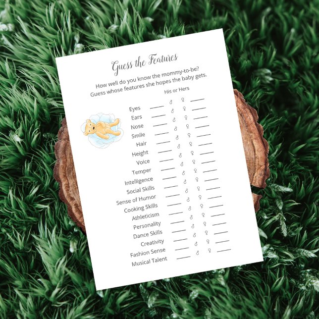 Programa Adivinhem Os Recursos Do Jogo Do Jogo Teddy Bear C (Criador carregado)