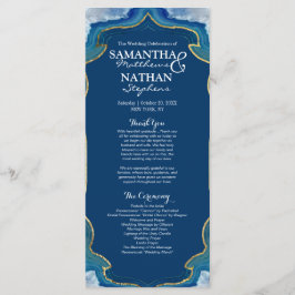 Programa Agate Elegant Bonito Blue Teal Geode