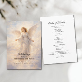 Programa Angel Celebration of Life Funeral Program