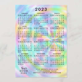 Programa Ano do Cheio do Calendário 2023 - Faux Holographic