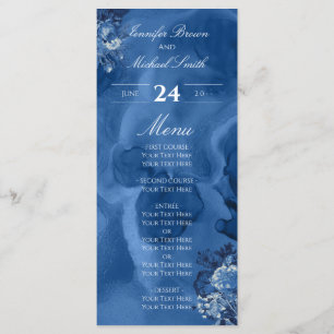 Programa Aquarela Ombre Azul floral Chic Elegante