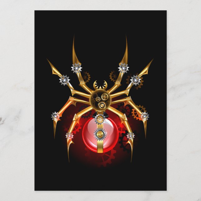 Programa Aranha-do-galo em preto (Frente)