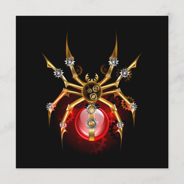 Programa Aranha-do-galo em preto (Frente)