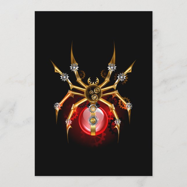 Programa Aranha-do-galo em preto (Frente)