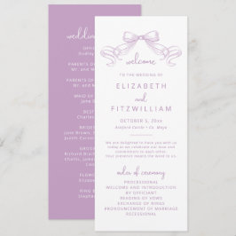 Programa Arco Romântico esboçado | Lilac Wedding