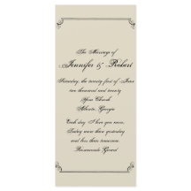 Art Nouveau Posh Wedh Program