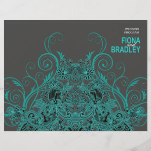 Programa asteca do casamento de Paisley - carvão