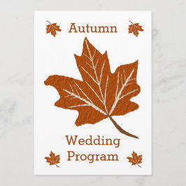 Programa Autumn Design Wedding