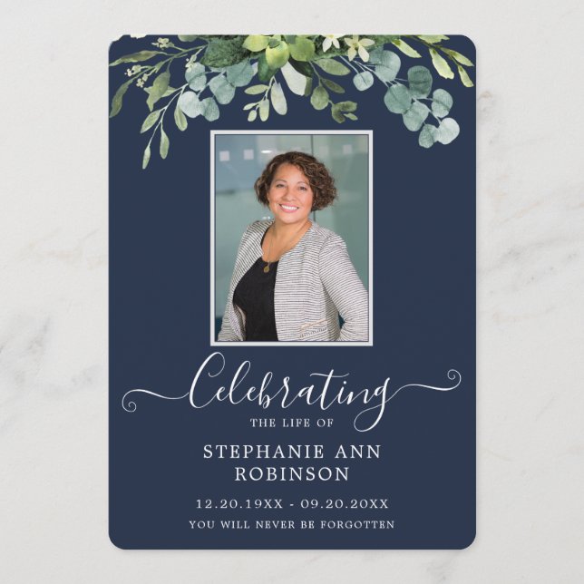 Programa Azul de Ordem de Foto Elegante (Frente)