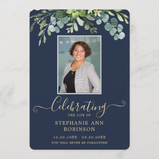 Programa Azul Dourado de Ordem de Foto Elegante