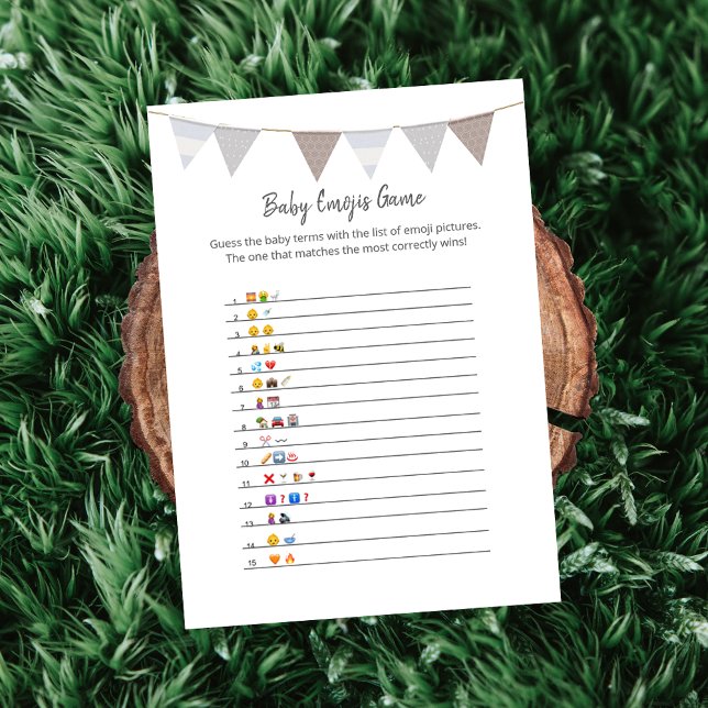 Programa Baby Emojis Modern Baby Elephant Card (Criador carregado)