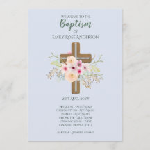 Programa Baptism BOYS - Cruz Floral
