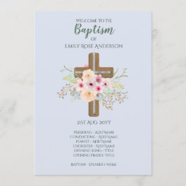Programa Baptism BOYS - Cruz Floral