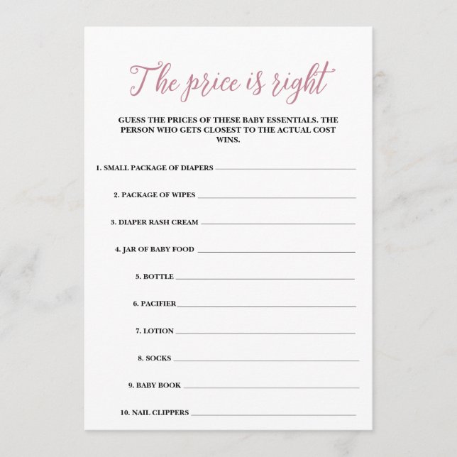 Programa Bebê em Bloom O Preço é o Jogo Certo (Frente)