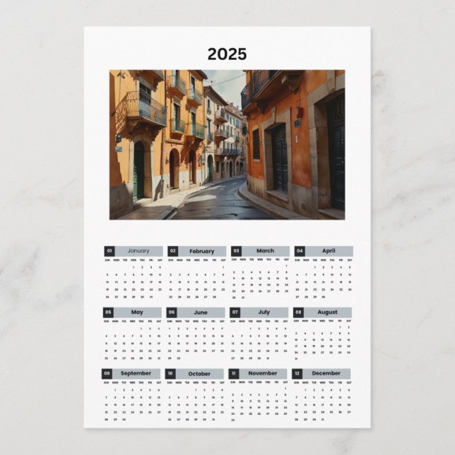 Programa Belo Calendário de Visualização da França (Frente)