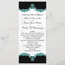 programa Black aqua Wedding