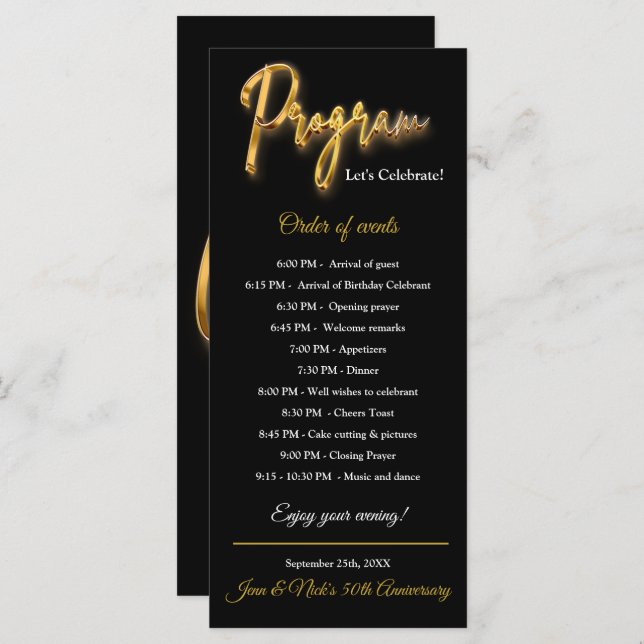 Programa Black & Gold Textura 3d Dourado Design Mi (Frente/Verso)