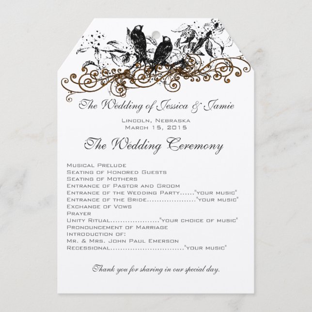 Programa Blooming Forest Vintage Love Birds (Frente)