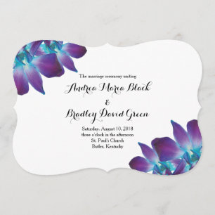 Programa Blue Dendrobium Orchid Weding Program