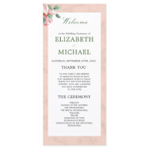 Boas-vindas ao Casamento Chic Floral Moderno Elega