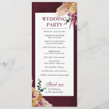 Bohemian Fall Burgundy Floral Wedment