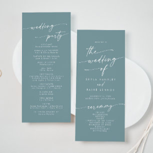 Programa Boho Chic Seafoam Teal Tea Length Weding