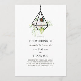 Programa Boho Geométrico Terrarium Floral Wedding