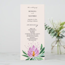 Programa Boho Romântico Lilac Lotus Watercolor Art