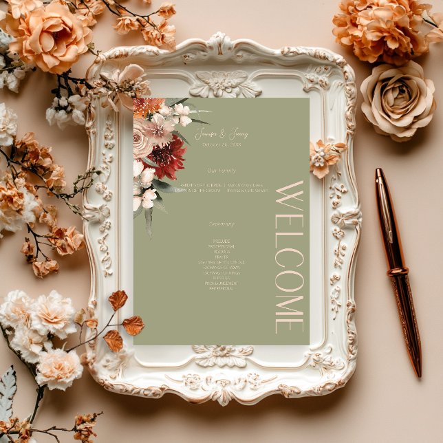 Programa Boho Rust e Sage Neutro Queda Floral (Criador carregado)