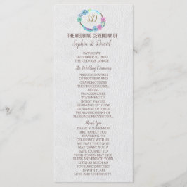 Programa Boho Succulent Cactus Wreath Wedment Program