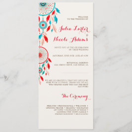 Programa Boho Tribal Feather Dreamcatcher Weding