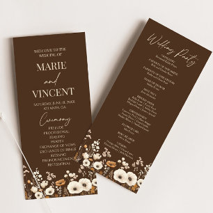 Programa Boho Wildflower Garden Floral Wild Flowers Casamen