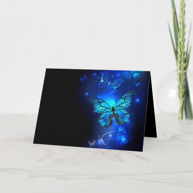 Programa Borboleta Morpho no Fundo Escuro (Frente)