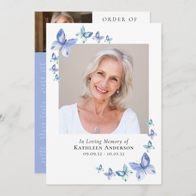 Programa Borboletas Azuis | Memorial (Frente/Verso)