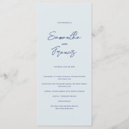 Programa Bradford Modern Wedding