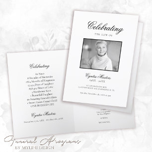 Programa Branco Simples com Funeral de Fotografia para Cali
