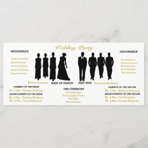 Programa BRID & CO White & Dourada Festa de casamento