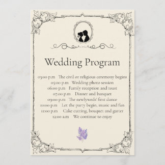 Programa Bridgerton Inspired Regency Society Wedding