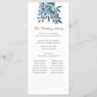 Programa Buquê de Delfinium Floral Azul