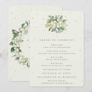 Programa Buquê de Noiva Elegante Creme Snowberry+Eucalipto