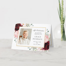 Programa Burgundy Blush Floral Greenerescência Fotos Funera