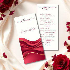 Programa Burgundy Wedding
