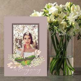 Programa Butterfly Photo Memorial Folded Program