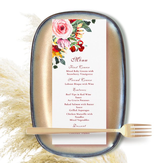 Programa Caiu do outono Aquarela Floral Ferrugem Dourada (Criador carregado)