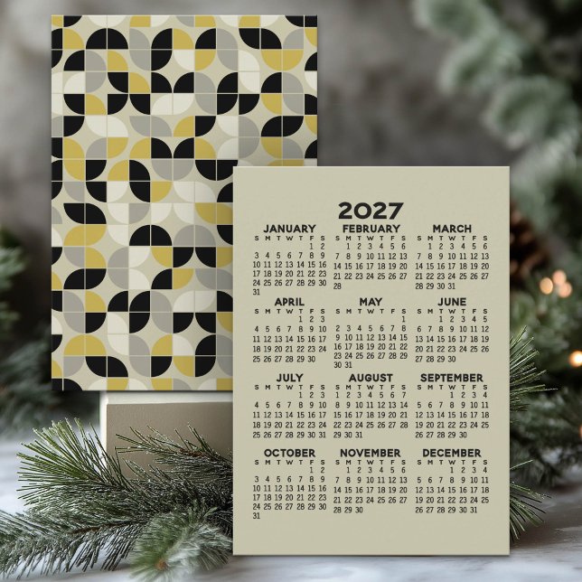 Programa Calendário 2027 - Padrão MCM no Verso (2027 calendar)