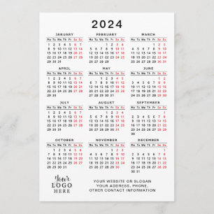 Programa Calendário do Ano de Cheio 2024 - Branco Vermelho 