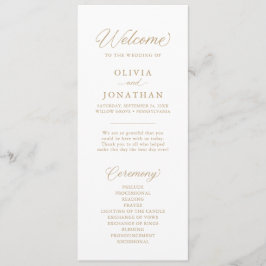 Programa Caligrafia de Script Moderno Elegante Dourada